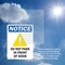 Signmission Do Not Park In Front Of Door OSHA Notice Sign, Aluminum, 10in W x 14in L, 2PK OS-2PACK-NS-A-1014-V-11329 - alternate 5